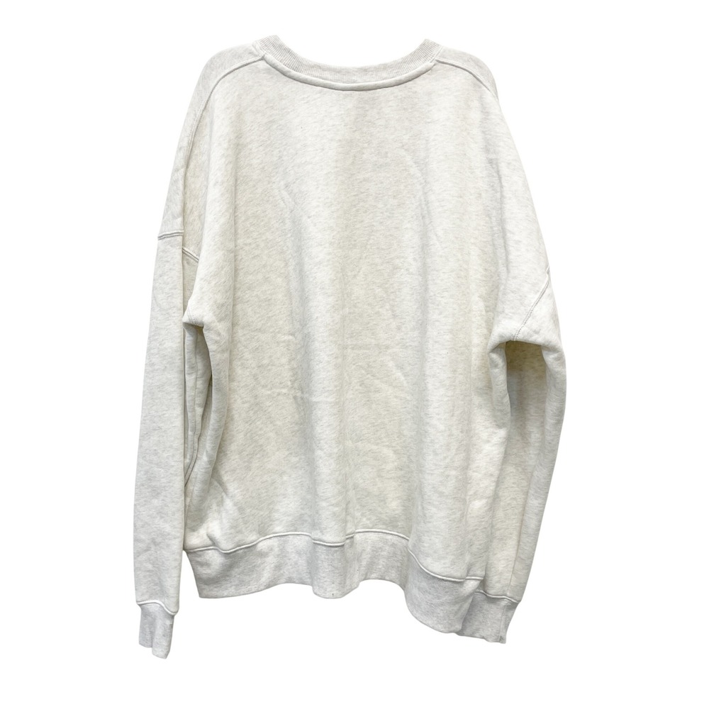 Wild Fable Women's Heather Gray Oversized‎ Fleece Long Sleeve Sweatshirt Size M - Picture 3 of 6